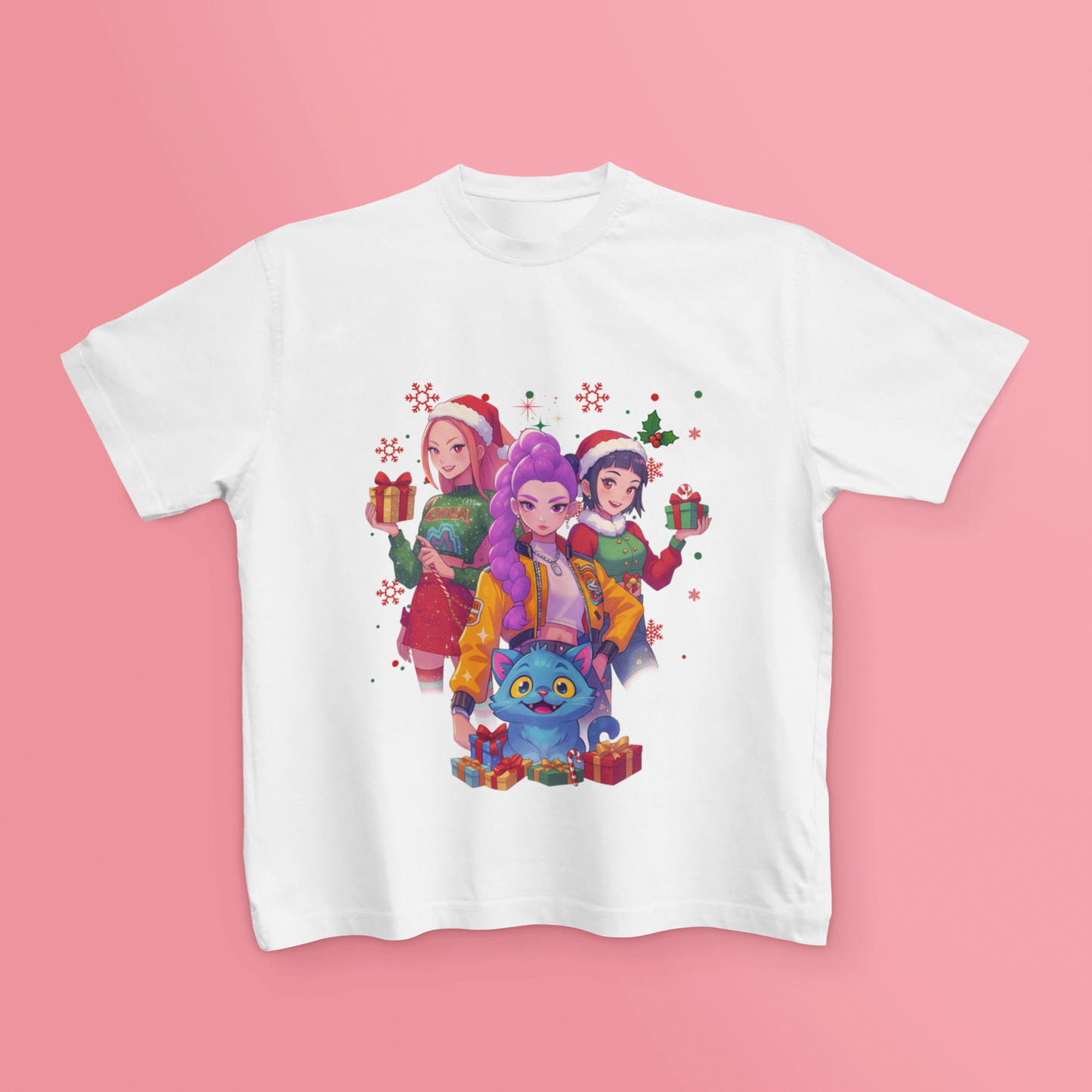 K-Pop Christmas T-Shirt | Festive Holiday Tee for K-Fans