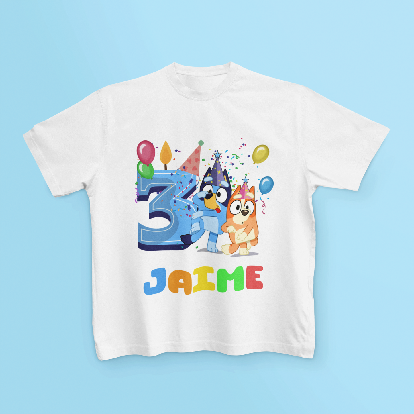 Bluey Personalised Birthday T Shirt