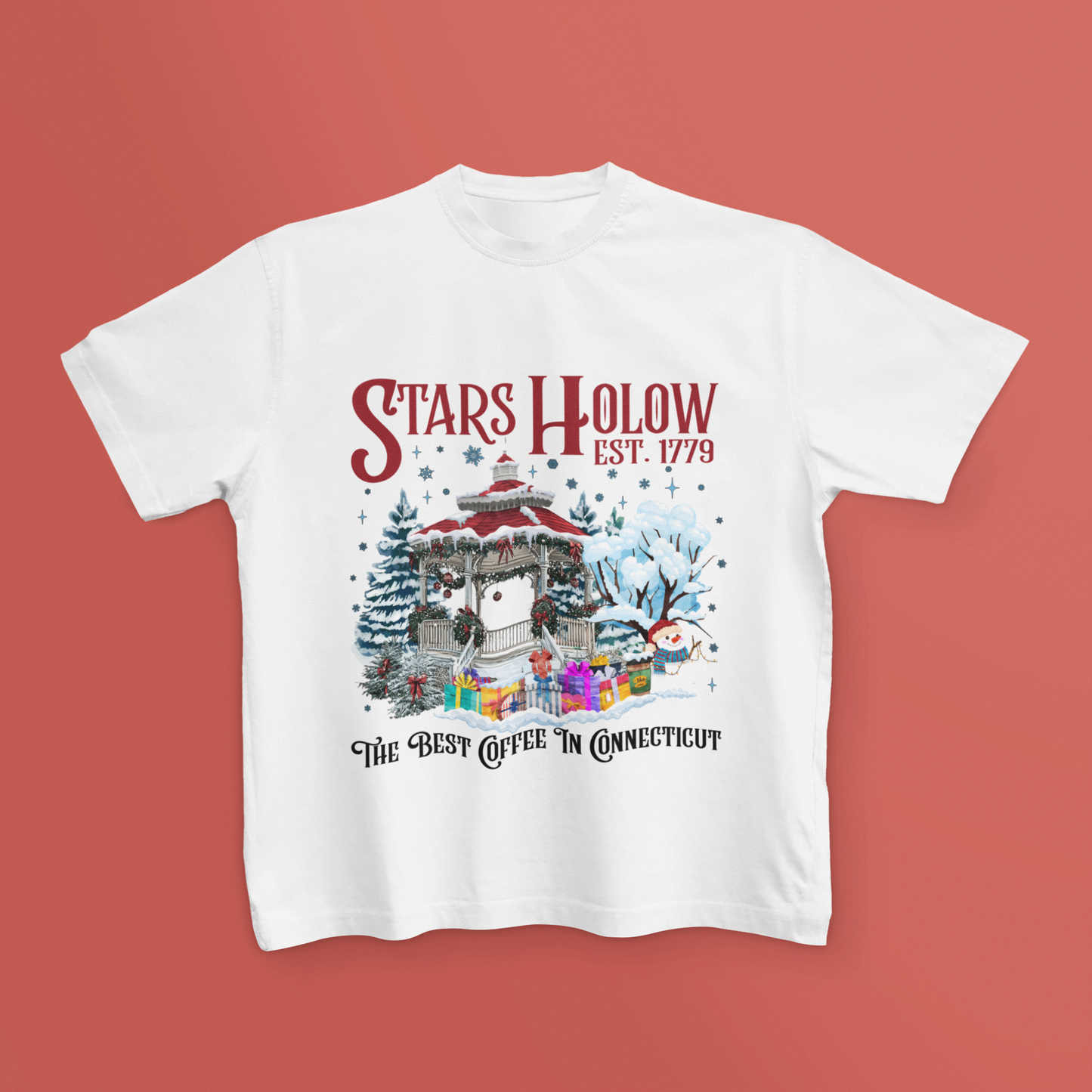 Stars Hollow Christmas T-Shirt | Cozy Holiday Tee | Gilmore Girls Inspired Shirt