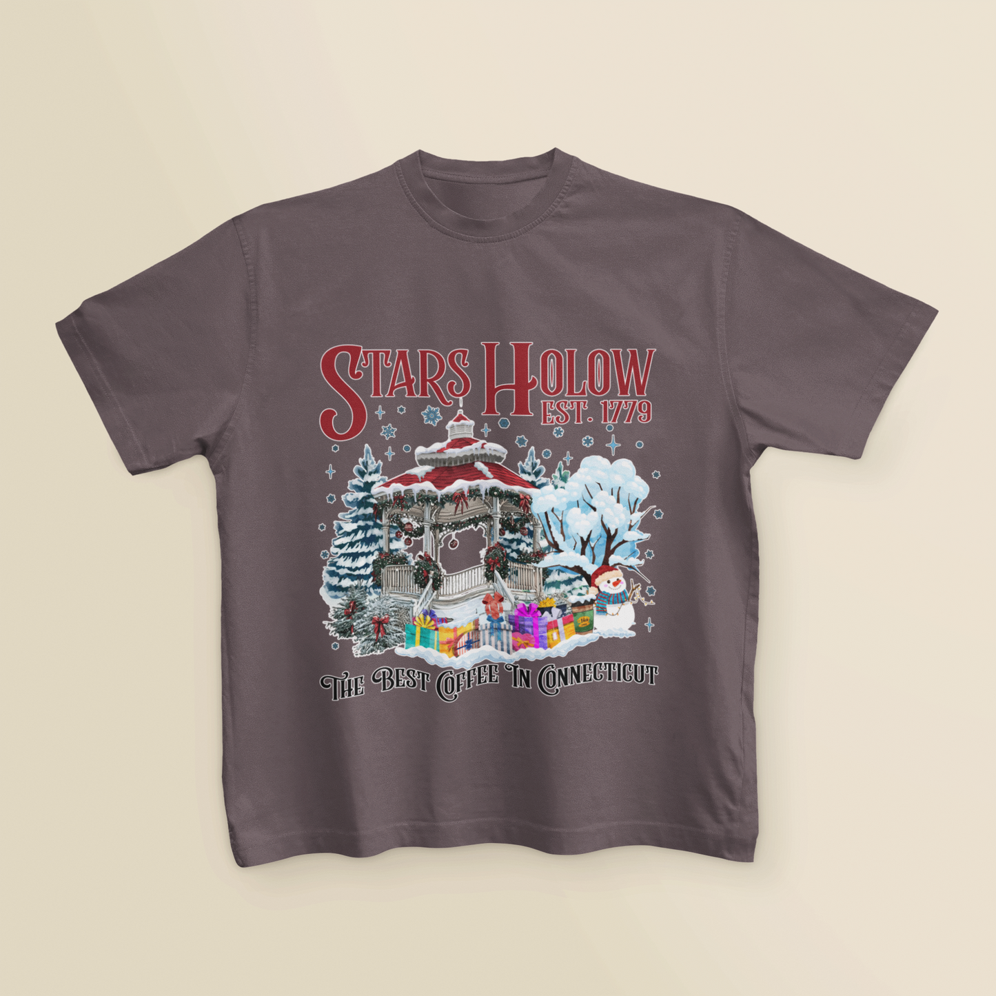 Stars Hollow Christmas T-Shirt | Cozy Holiday Tee | Gilmore Girls Inspired Shirt