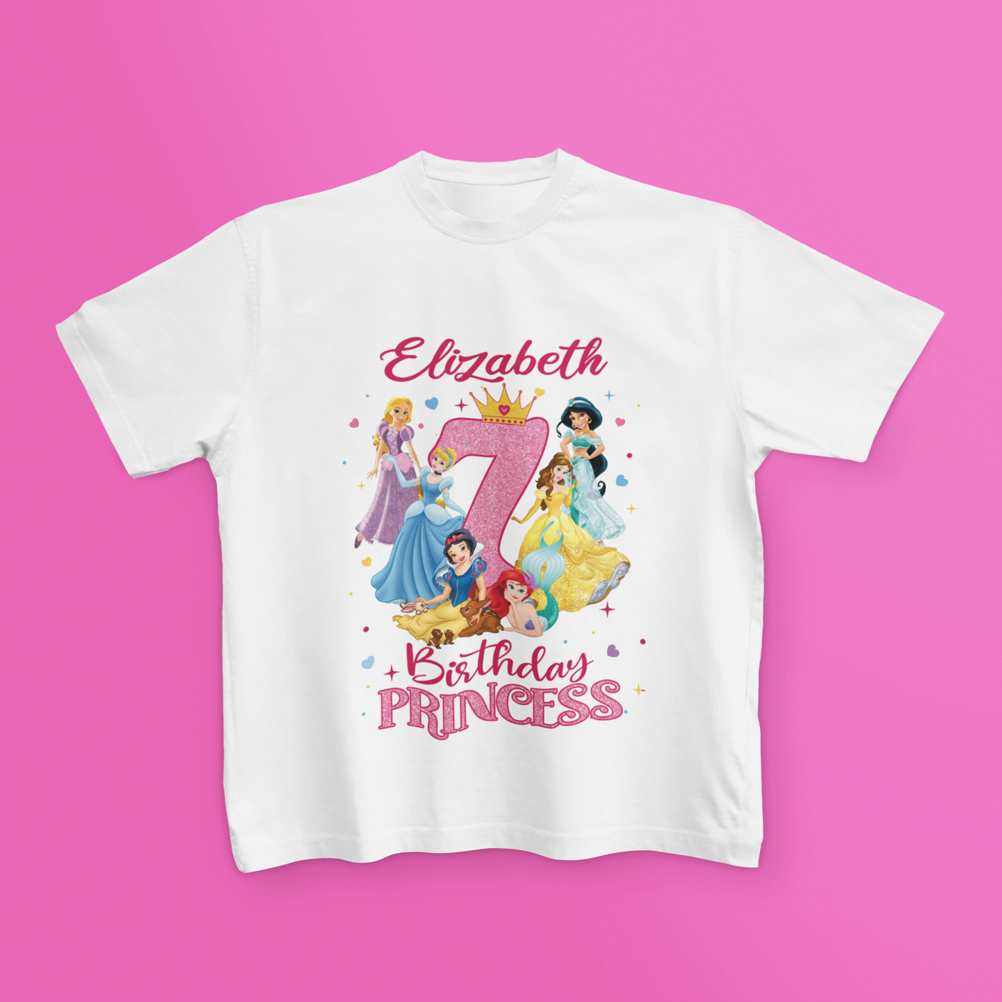 Princess Personalised Birthday T Shirt