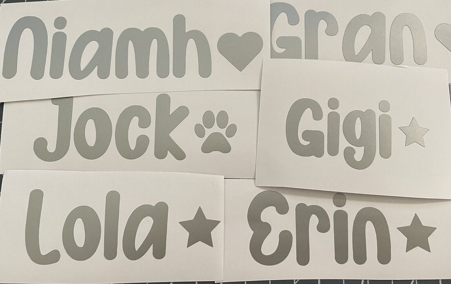 Personalised Name/Pet Sticker (8-12cm aprox)