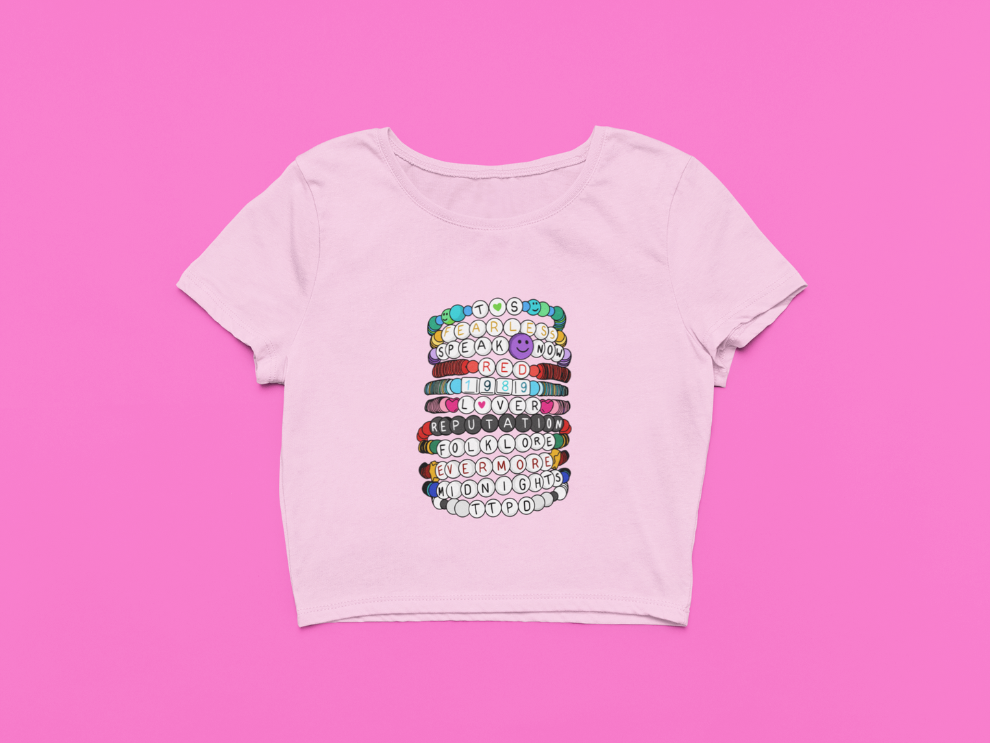 Friendship Bracelets Swiftie Eras Albums Crop Top