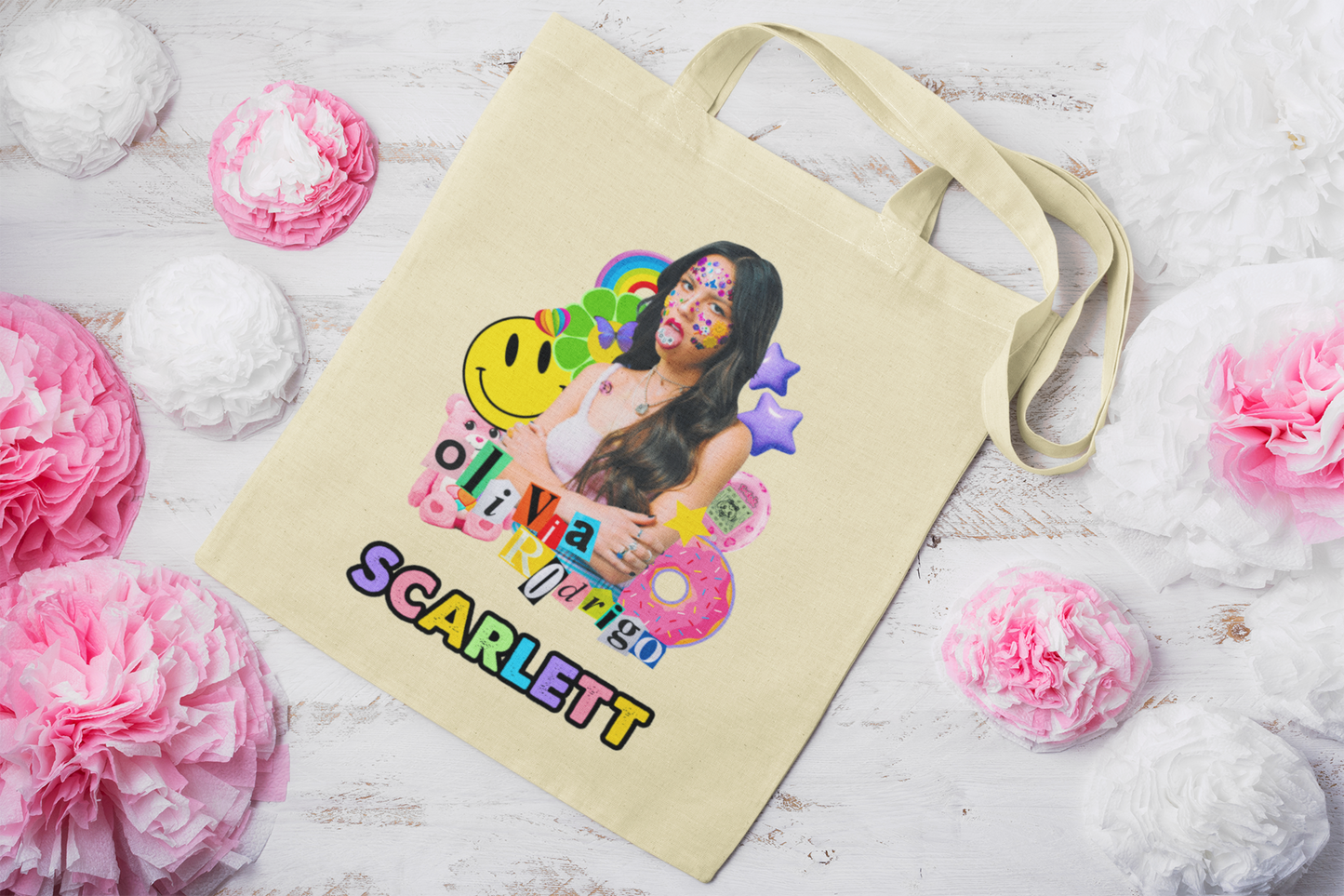 Personalised Sour Tote Back Olivia