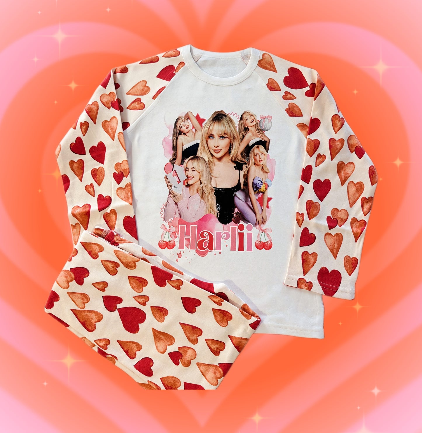 Personalised Sabrina Pyjamas for Girls – Cute Cotton Sleepwear & Nightwear Gift