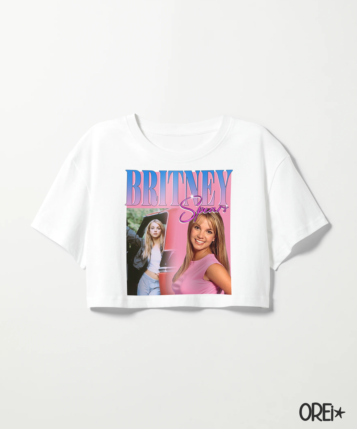 Retro - 90s Britney Crop Top