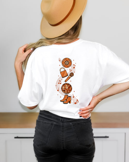 In My Showgirl Era Collage T-Shirt Graphic Tee | Unisex Gift Cotton Front & Back Print