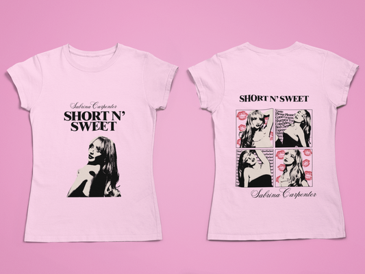 Short N Sweet T Shirt Sabrina Tour Gift