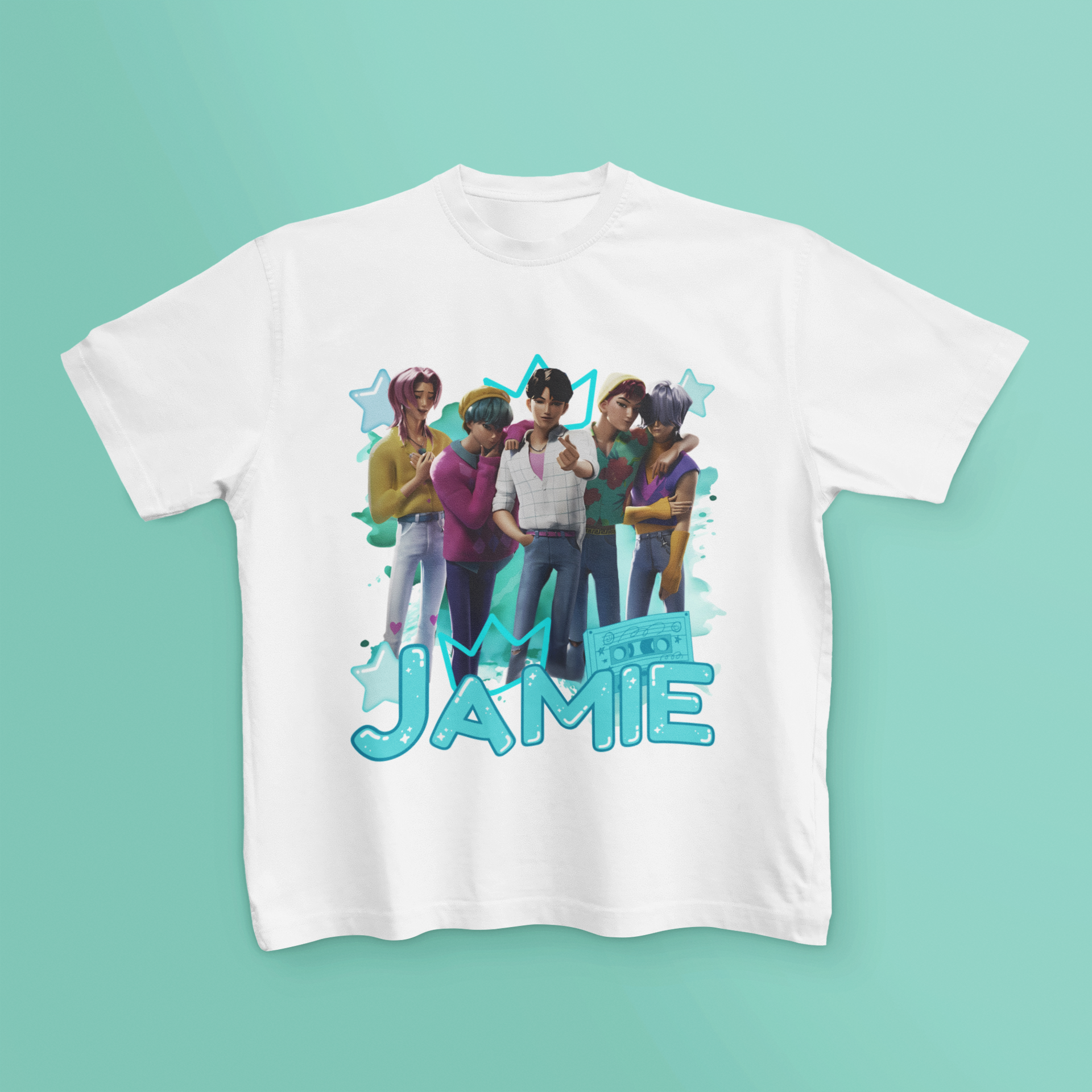 Personalised K-Pop T Shirt Kids Gift