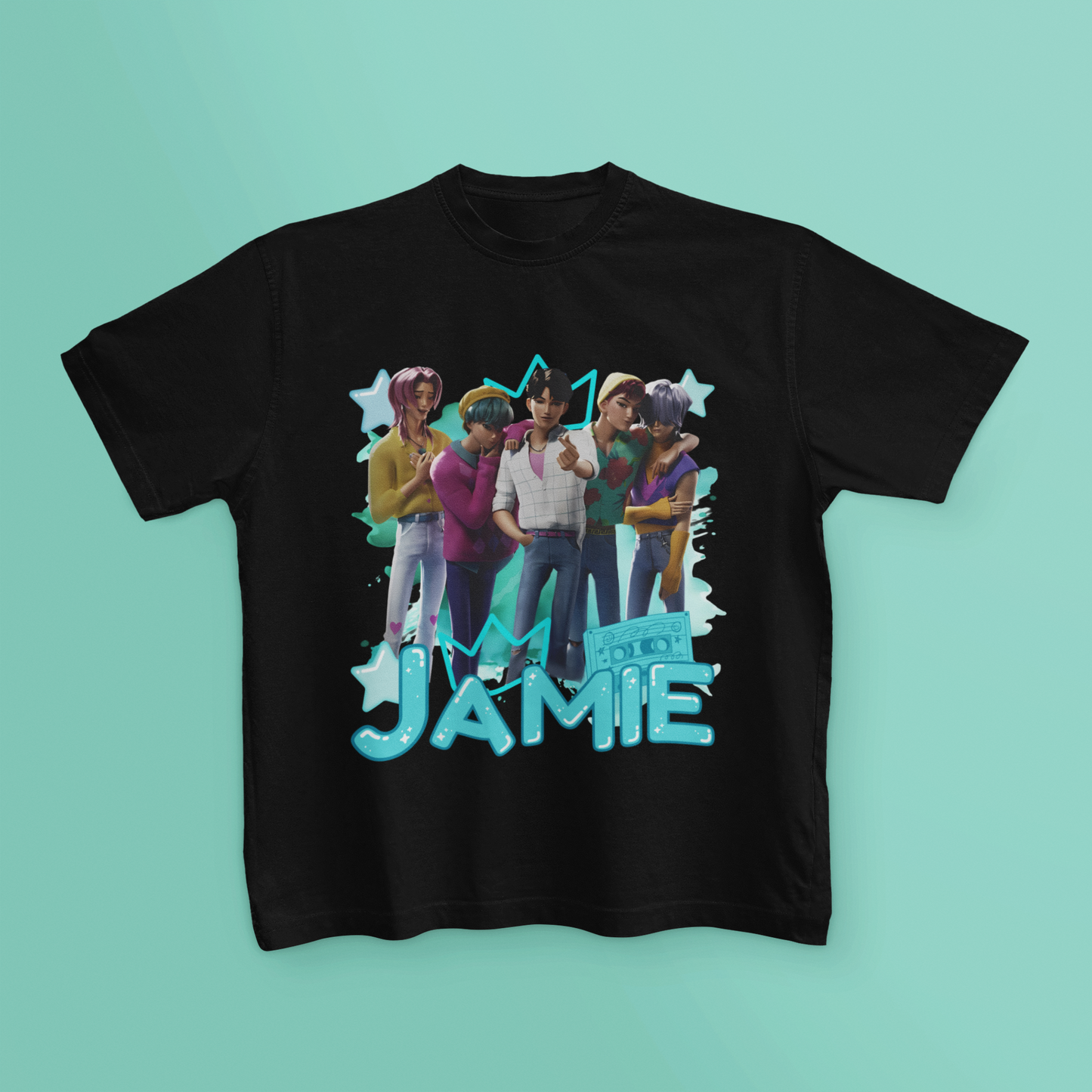 Personalised K-Pop T Shirt Kids Gift