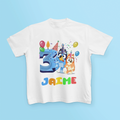 Bluey Personalised Birthday T Shirt