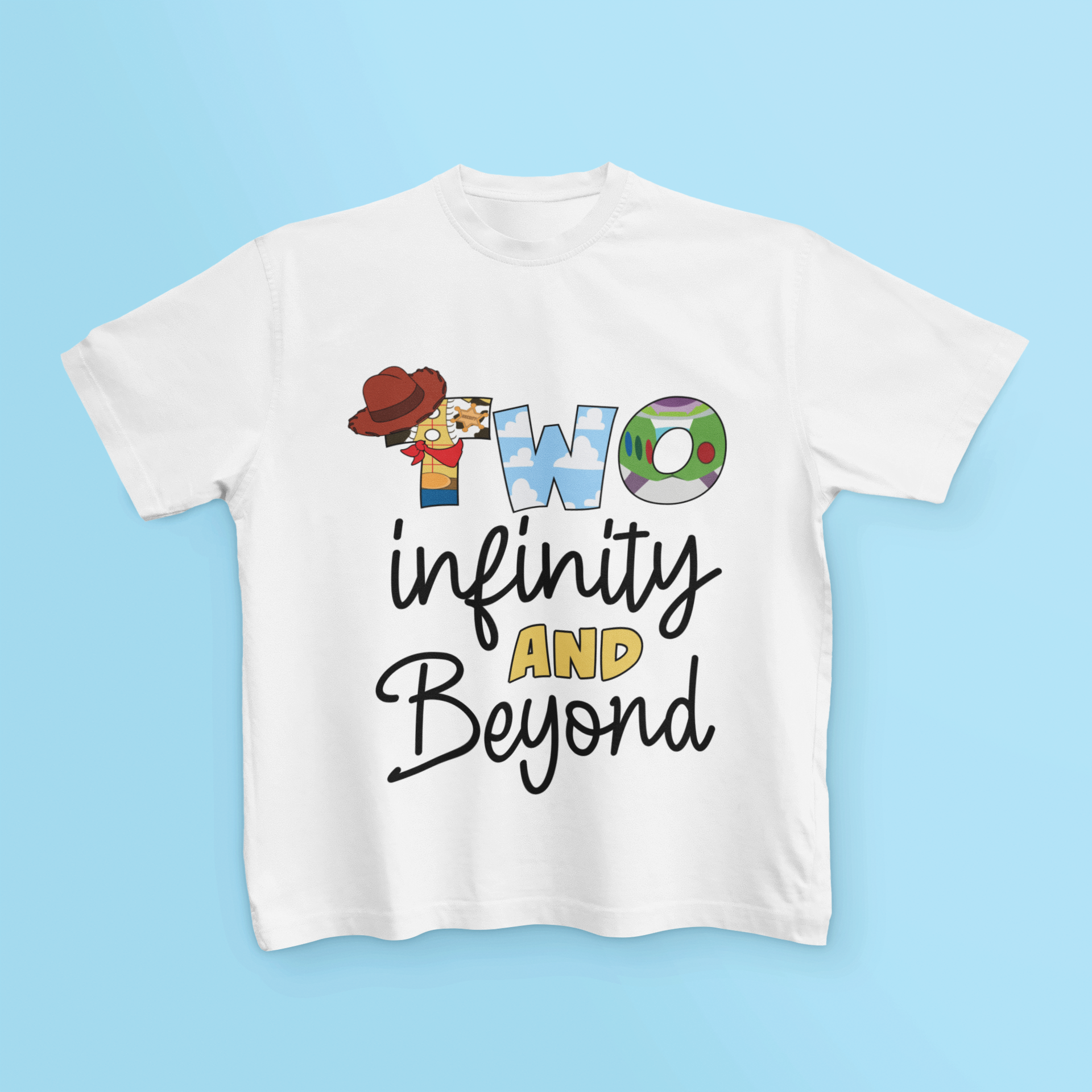 2nd Birthday To Infinity & Beyond Buzz Woody T Shirt