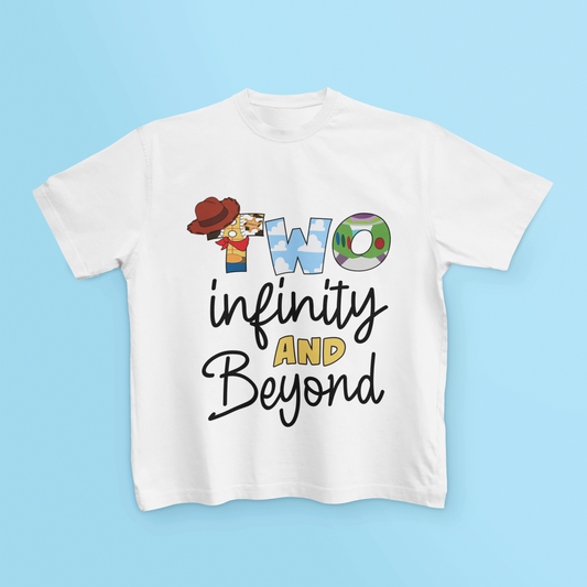 2nd Birthday To Infinity & Beyond Buzz Woody T Shirt