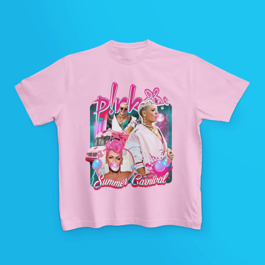 Pink Carnival Tour T Shirt Kids