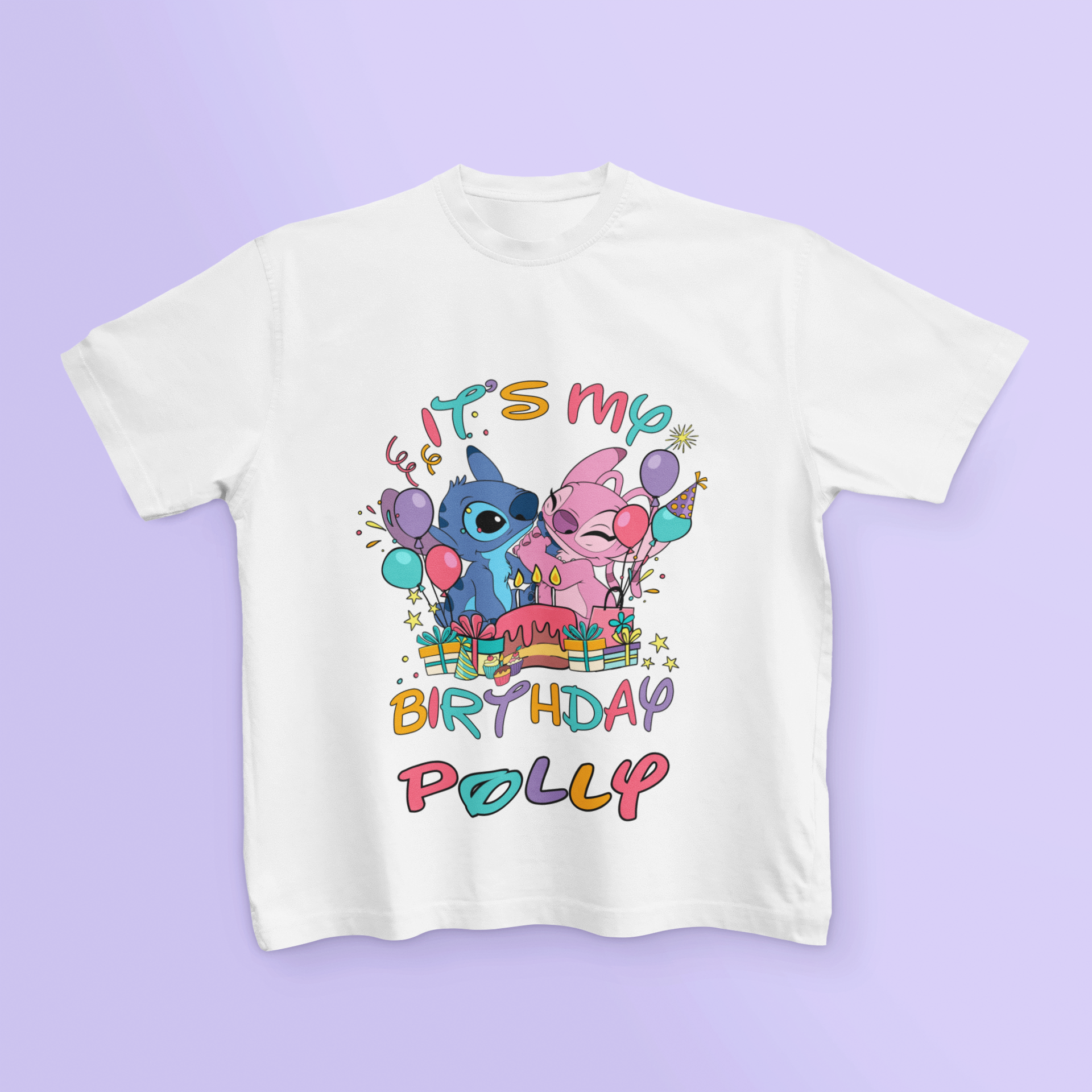 Personalised Stitch Birthday T Shirt