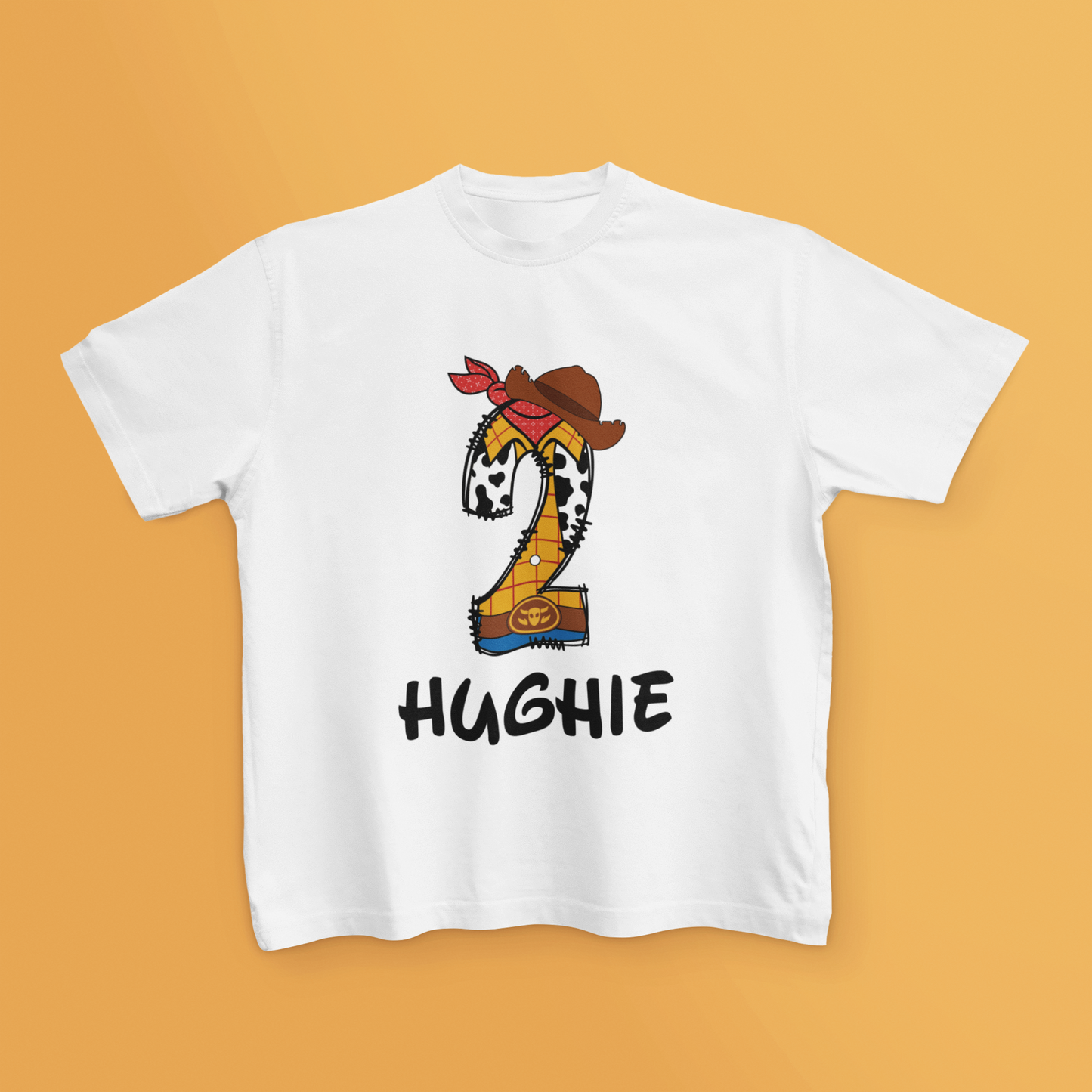 Personalised Age and Name Birthday T Shirt Woody