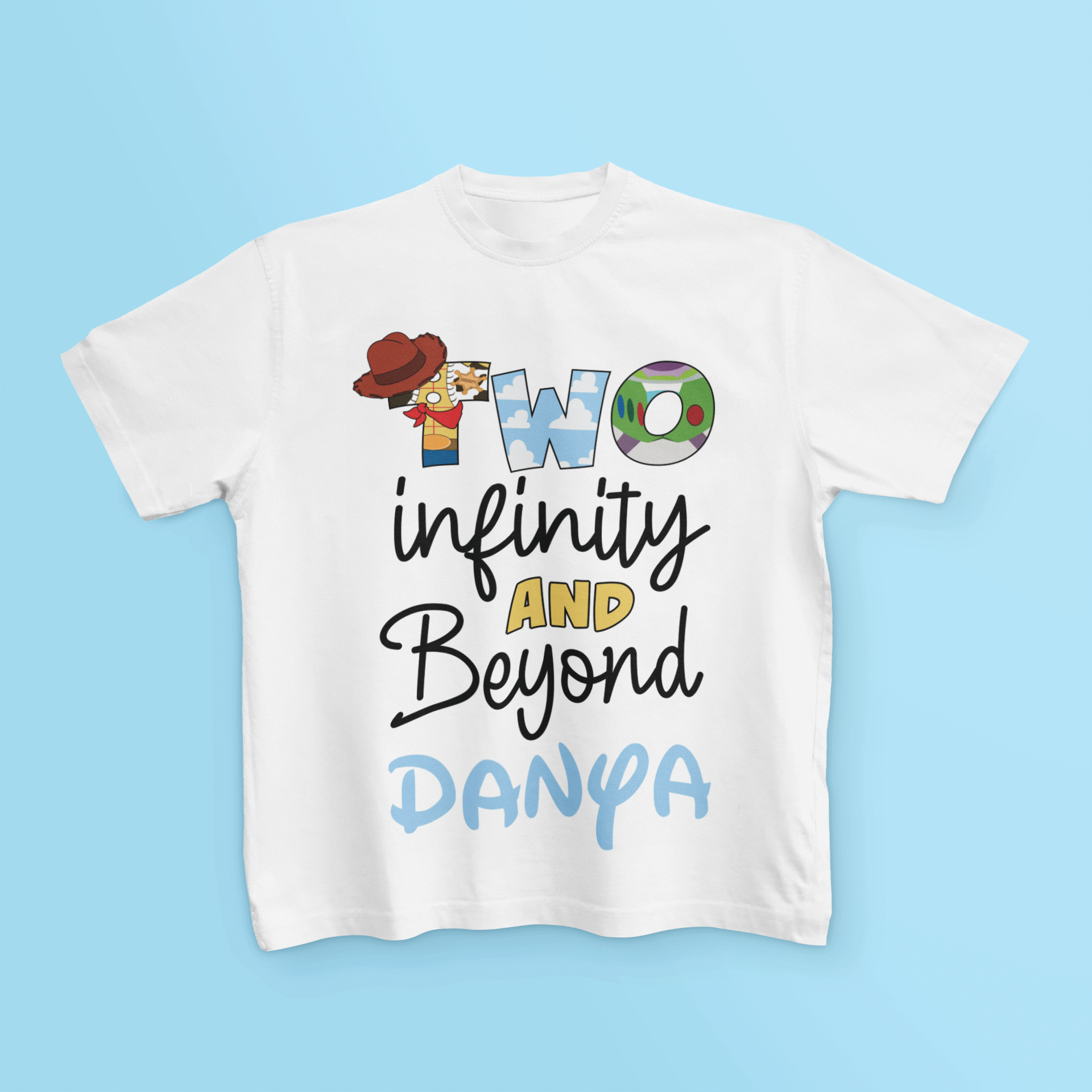 2nd Birthday To Infinity & Beyond Buzz Woody T Shirt