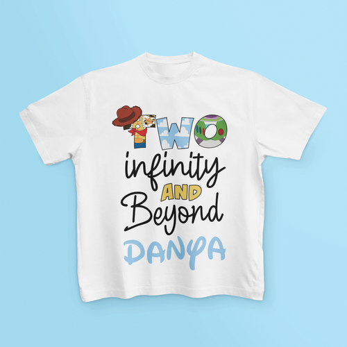 2nd Birthday To Infinity & Beyond Buzz Woody T Shirt