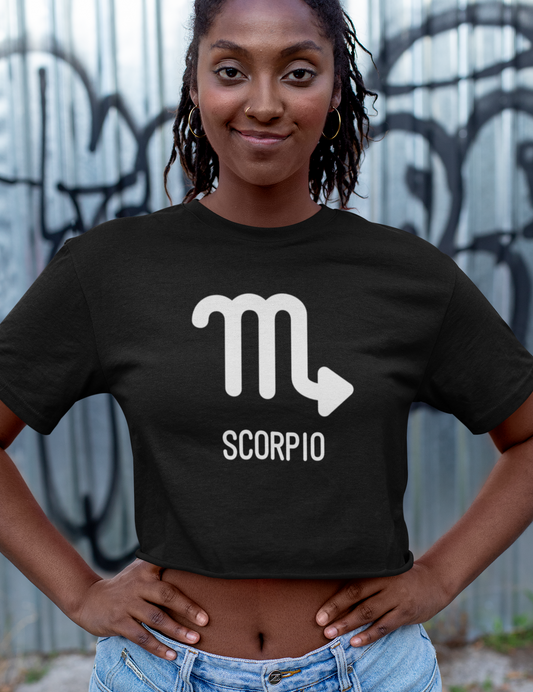 Scorpio Zodiac Star Sign Crop Top