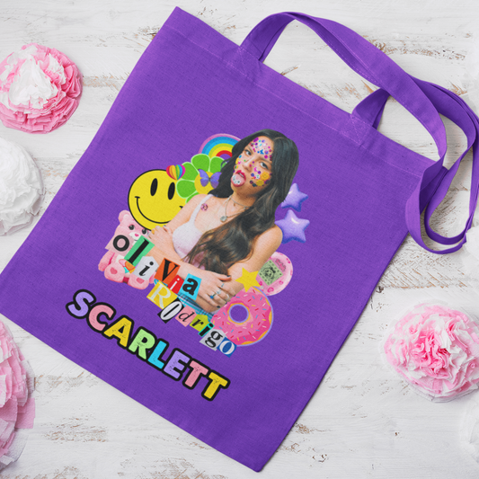 Personalised Sour Tote Back Olivia